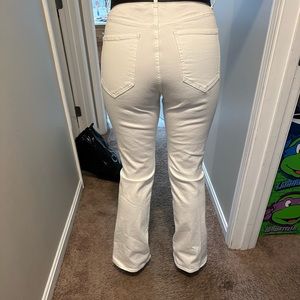 Express Size 12 white denim jeans